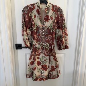 Mestiza new york VALENCIA MINI DRESS IN JARDIN ROSE